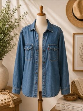 Levi’s Sherpa Lined Denim Jacket XL-Levi Strauss Jean Jacket EUC Classic Trucke
